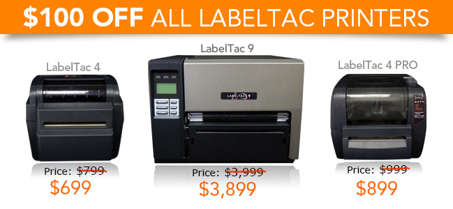 Save $100 on LabelTac Printers