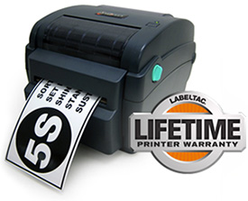 LabelTac has a Lifetime Warranty
